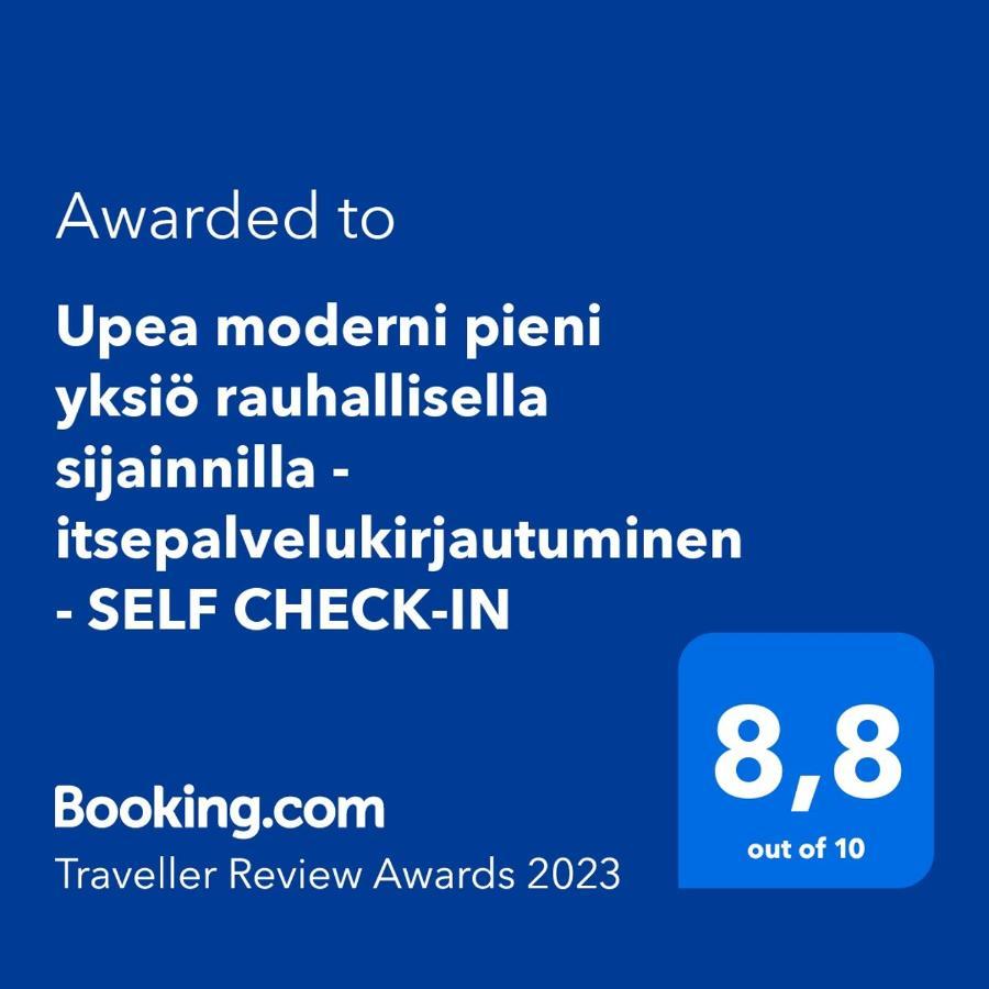 Upea Moderni Pieni Yksioe Rauhallisella Sijainnilla - Itsepalvelukirjautuminen - Self Check-In Вааса Экстерьер фото